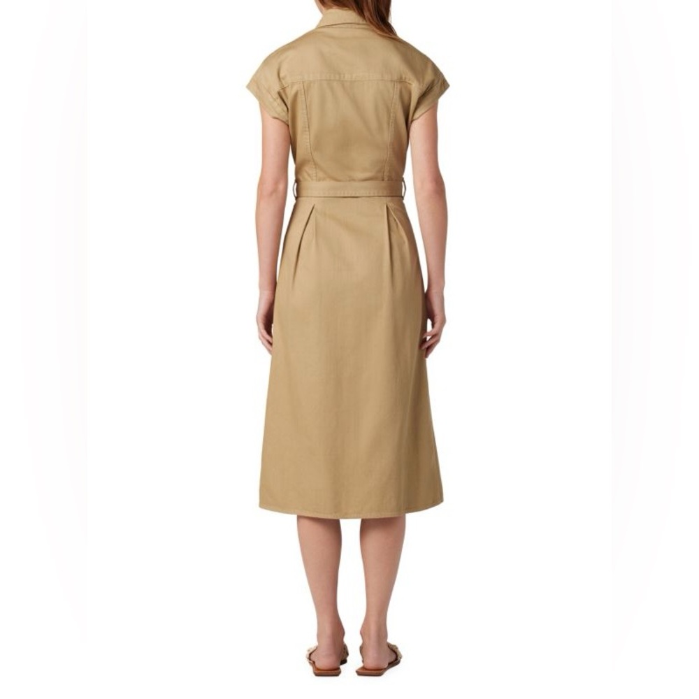 Joes Jeans Dress | The Pleated Safari Spring Midi-Dress in Color Hazelwood Sz S - Picture 8 of 8